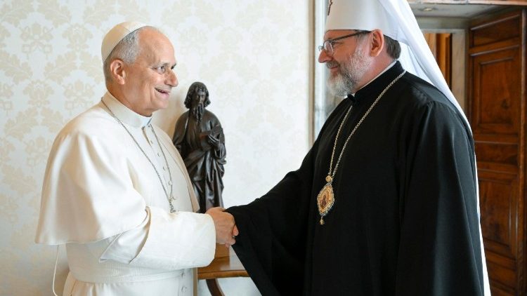 Major Archbishop Shevchuk Delivers Ukrainian Prayers and POW List to Pope Leo XIV