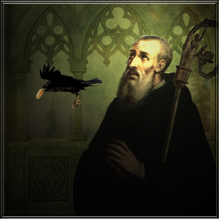 St. Benedict and the Raven